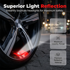 Car Wheel Rim Reflective Stripes Decal